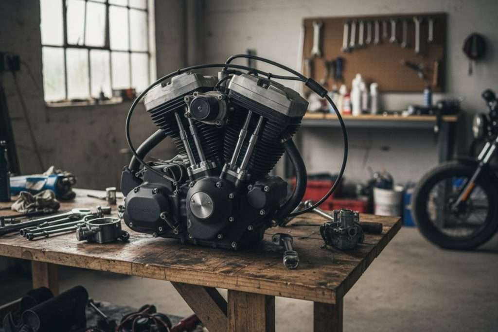 Bougie noire moteur 4 temps : causes et solutions
