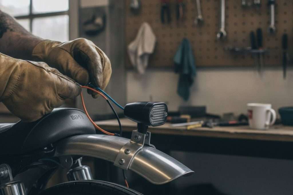 Brancher un clignotant moto : fil à 2 conducteurs